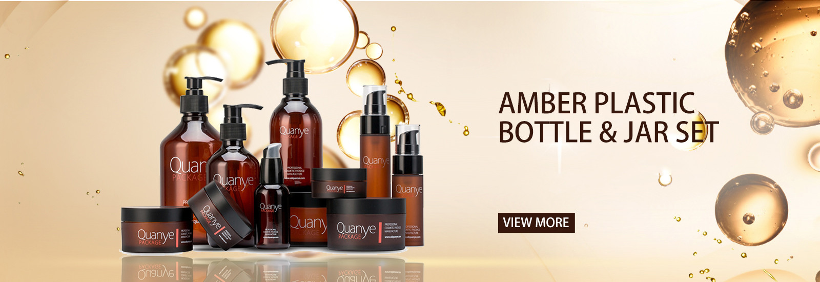 chất lượng Chai mỹ phẩm màu hổ phách nhà máy sản xuất